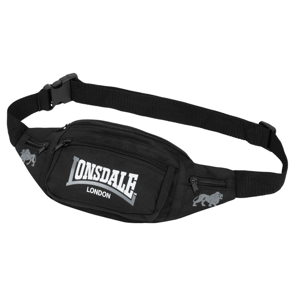 Сумка поясная Lonsdale HIP Black Grey #1