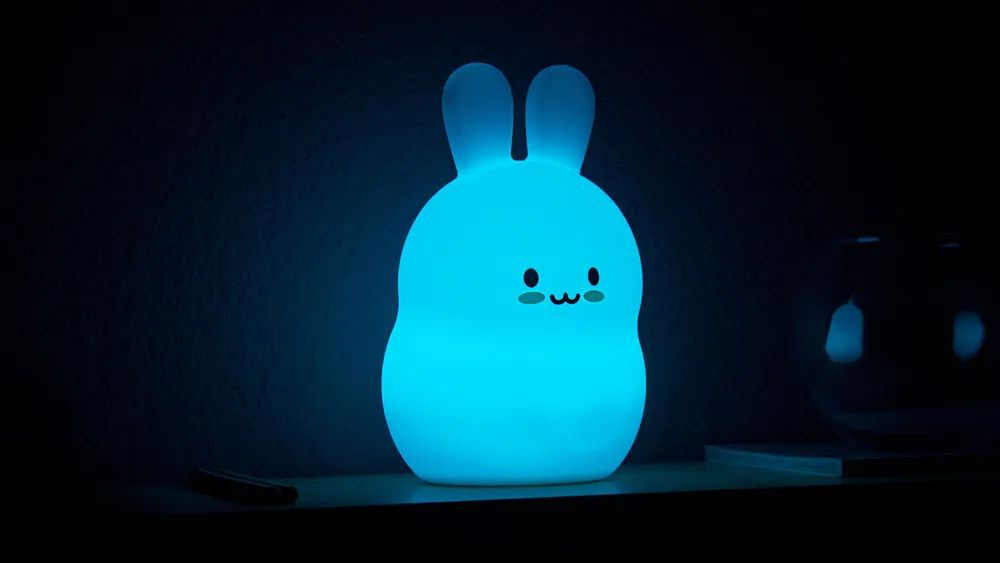 Светодиодный ночник светильник Rombica LED Rabbit Кролик, каучук, 4 цвета, сеть / аккум., DL-A001 / a006 #1