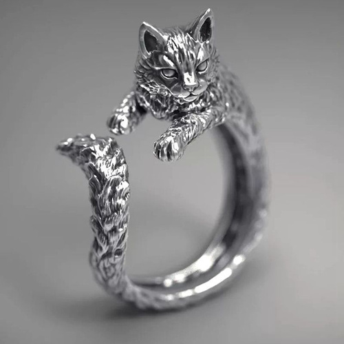 Кольцо С Котиком – купить в интернет-магазине OZON по низкой цене