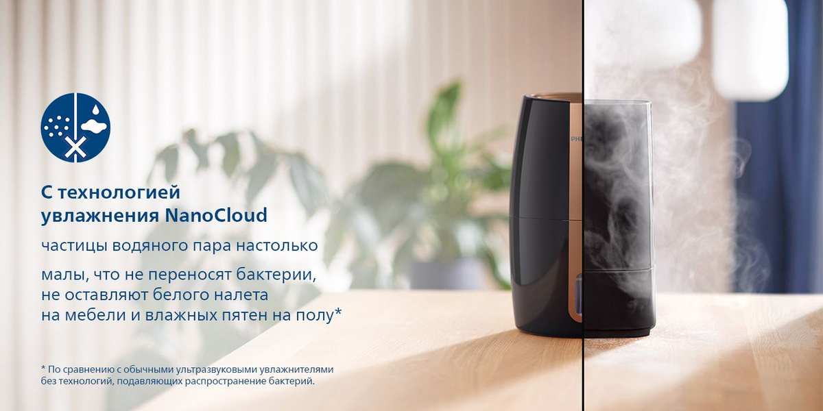 С технологией увлажнения NanoCloud