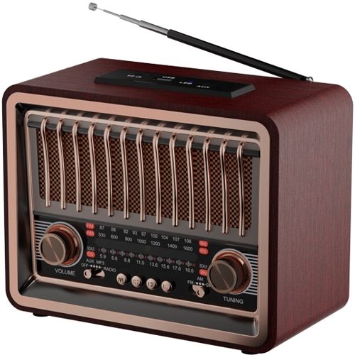 РадиоприемникRitmixRPR-089Redwood.Bluetoothusb,microSD,FM,SW.AM.питание220в,4хD.450mA