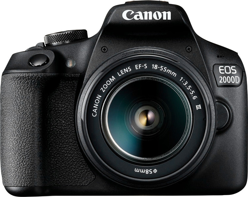 Зеркальная фотокамера Canon EOS 2000D Kit 18-55 DC, черный #1