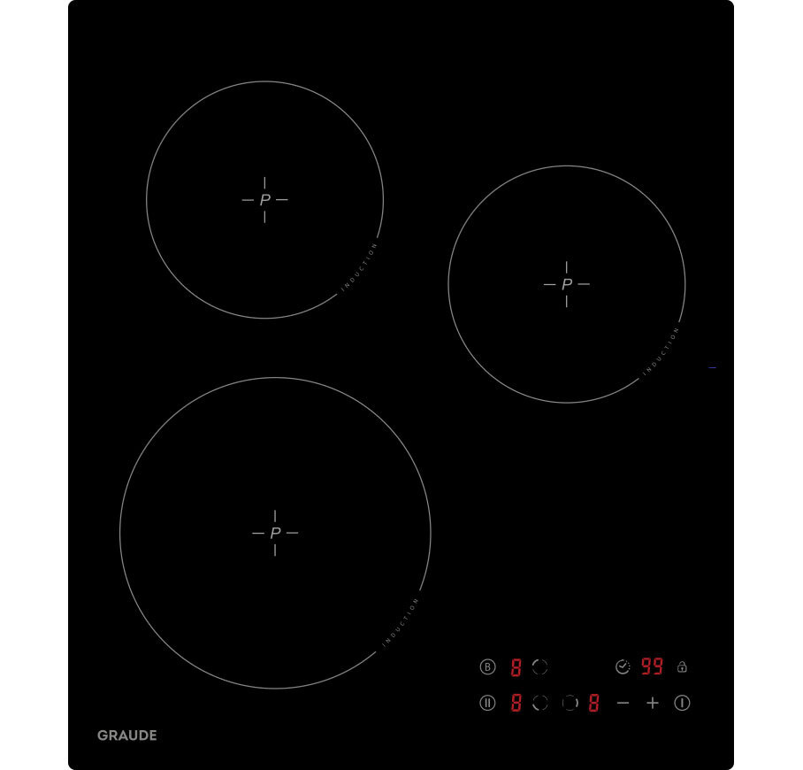 GRAUDE Индукционная варочная панель IK 45.0 S, черный #1