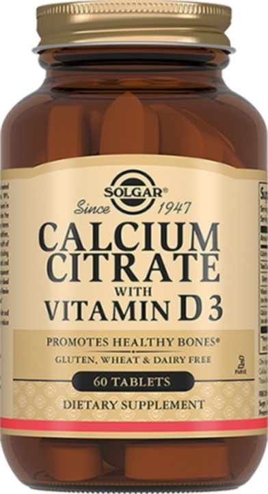 Solgar, Calcium Citrate with Vitamin D3 "Цитрат Кальция с Витамином D3", 60 таблеток  #1