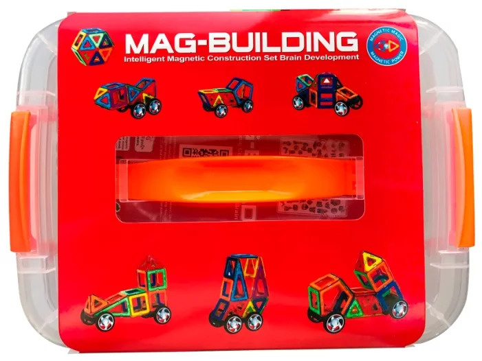 Магнитный конструктор Mag-Building 56 деталей MGB56 колеса и карусель  #1