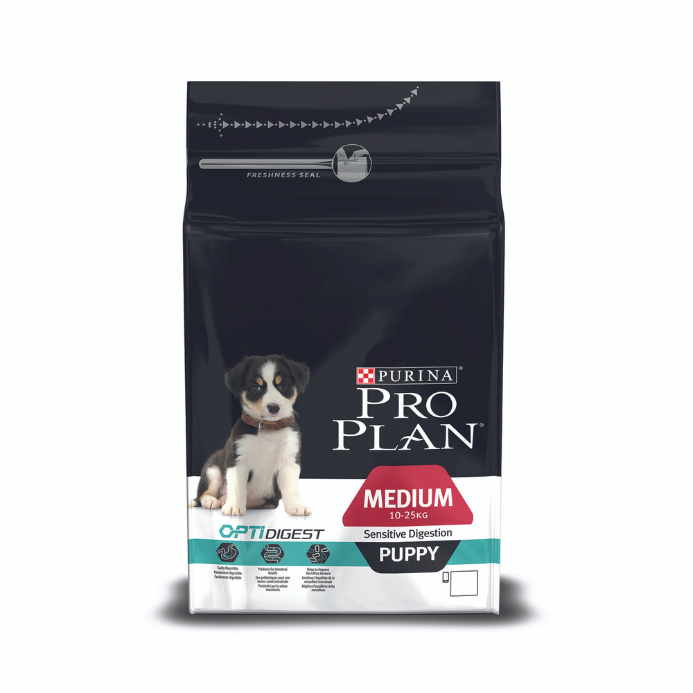 Purina Pro Plan корм для щенков средних пород с чувствительным пищеварением, ягненок и рис 3 кг  #1