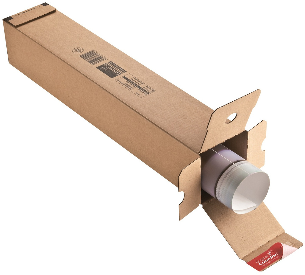 Тубус картонный для упаковки (610 мм) квадратный, 10 штук #1
