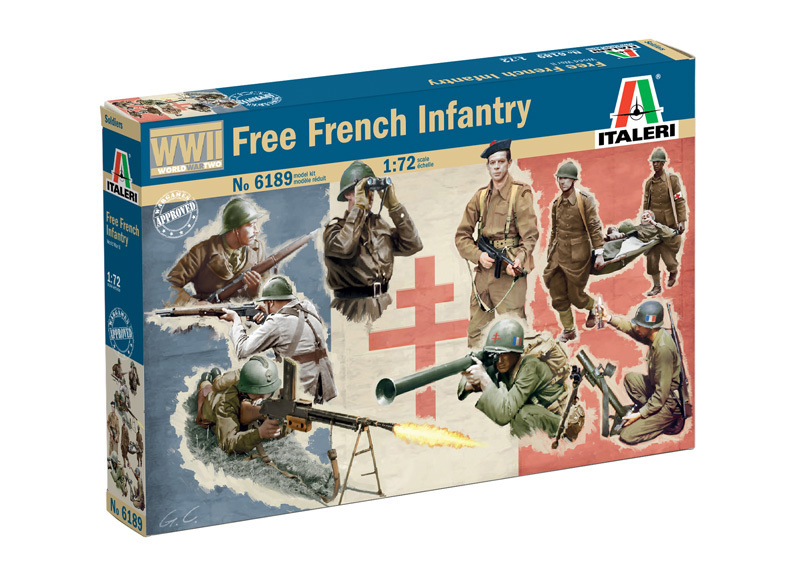 Военно-историческая миниатюра Italeri 6189ИТ Солдатики WWII: FREE FRENCH INFANTRY  #1