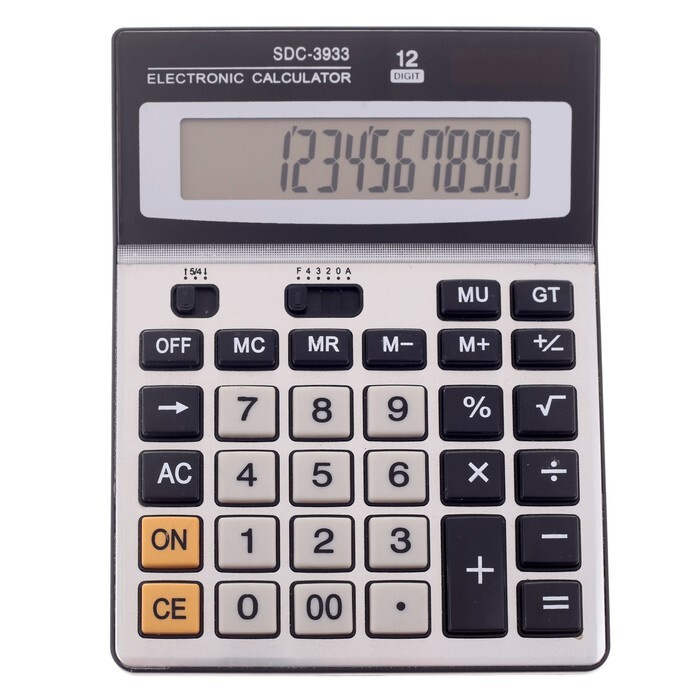 Калькулятор настольный, 12 - разрядный, SDC - 3933 #1