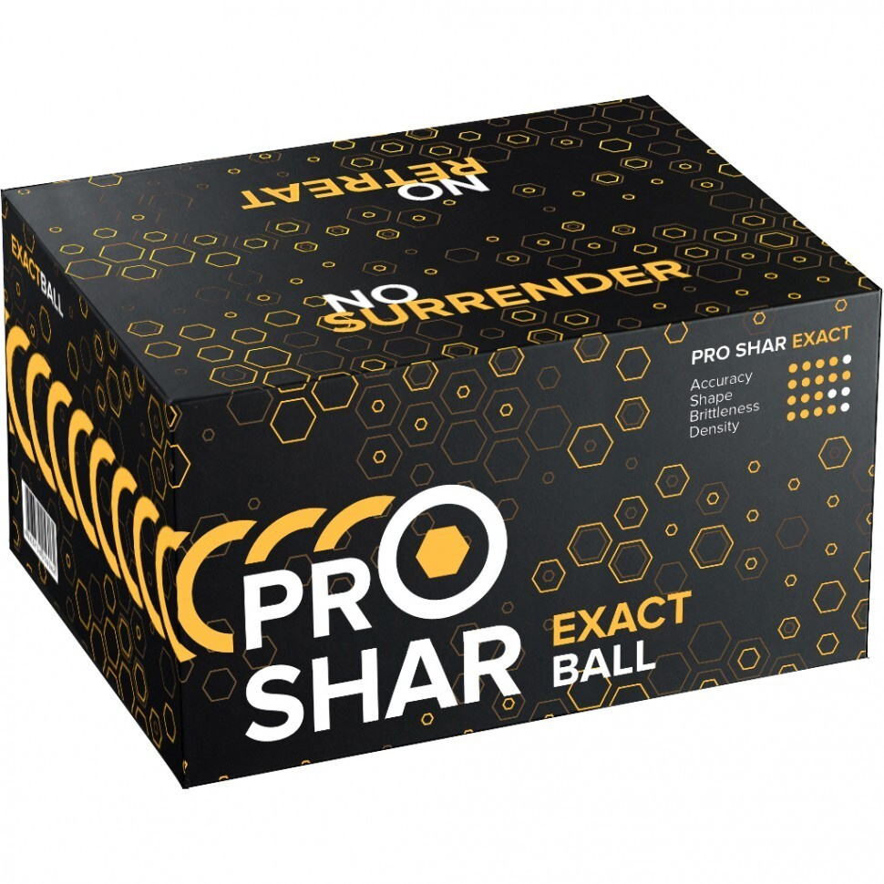 Шары для пейнтбола / пейнтбольные шары PRO-SHAR Exact (0.68) - 2000 штук  #1