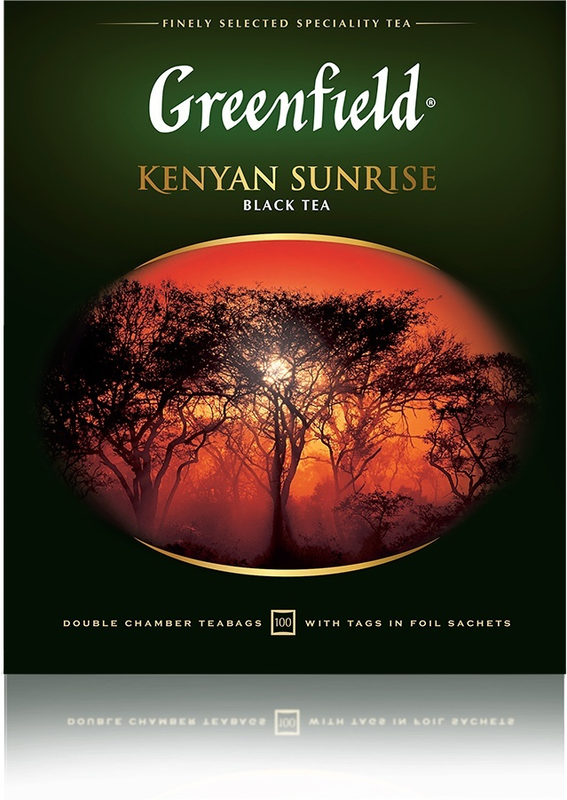 Чай в пакетиках черный Greenfield Kenyan Sunrise, 100 шт #1
