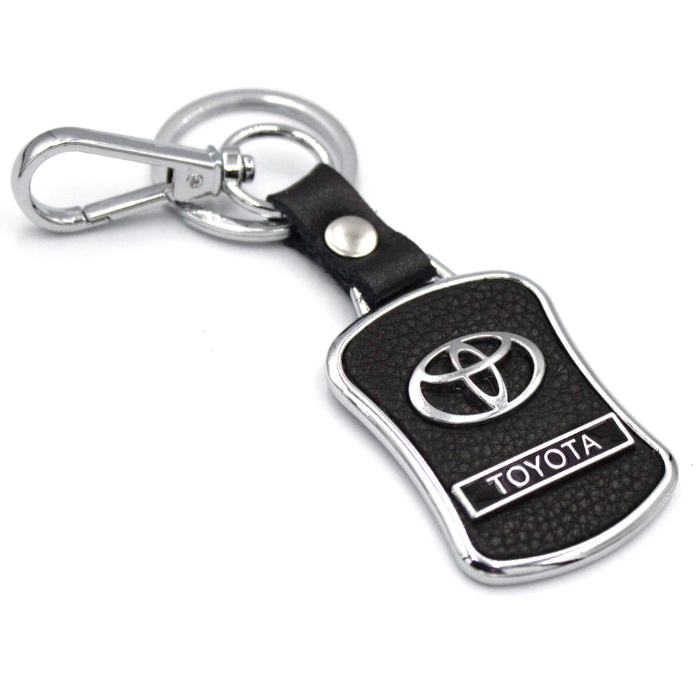 Брелок для TOYOTA (Тойота) металл, кожа, для ключей и автомобиля  #1
