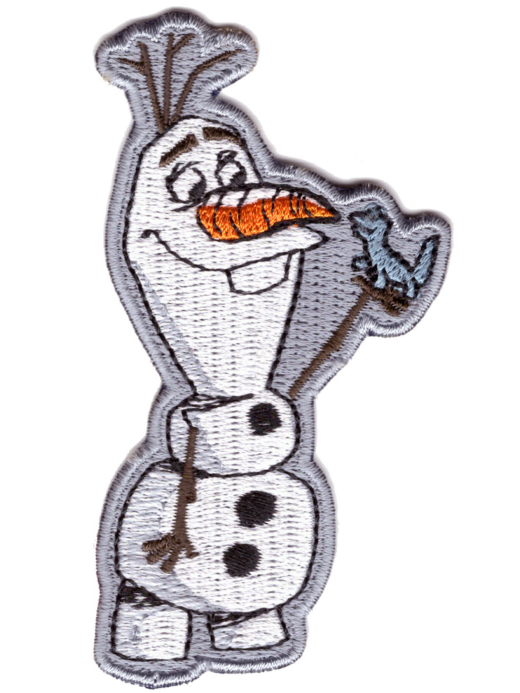 Наклейка-патч нашивка на одежду многоразовые Холодное сердце 2, Олаф  #1