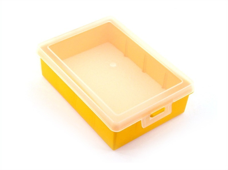 Коробка для приманок PlBOX 1801 (без ячеек, БЕЗ изолона) 125 х 175 х 50 мм, цв. Жёлтый  #1