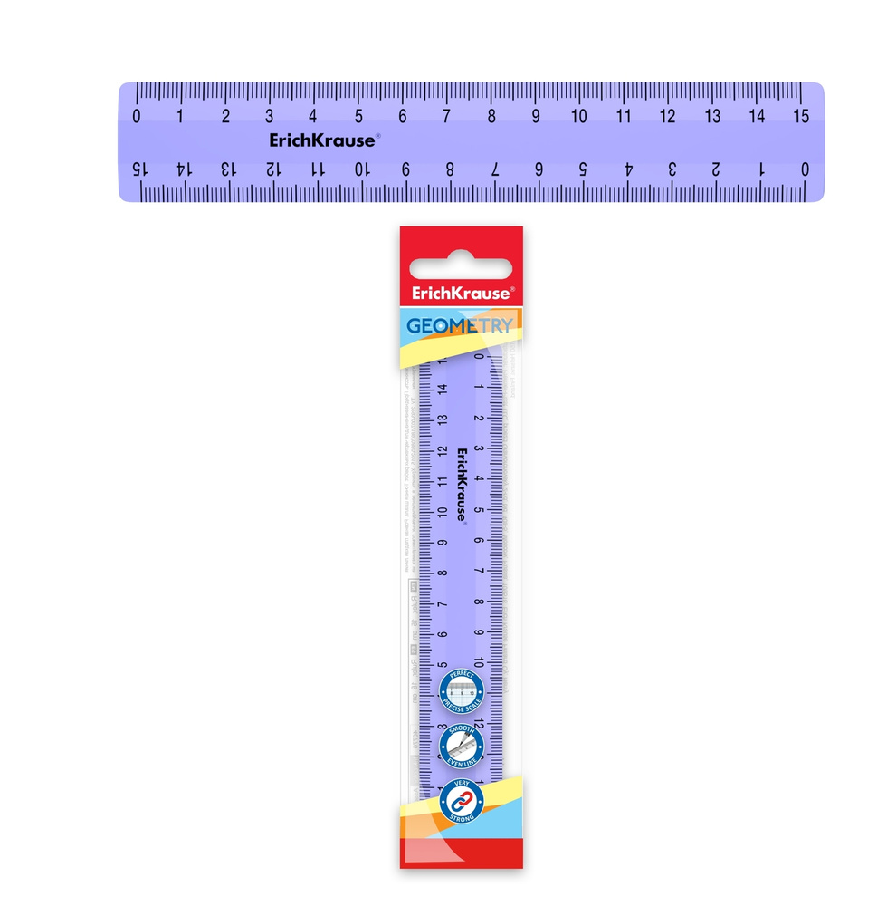 Линейка 15 см ErichKrause #1