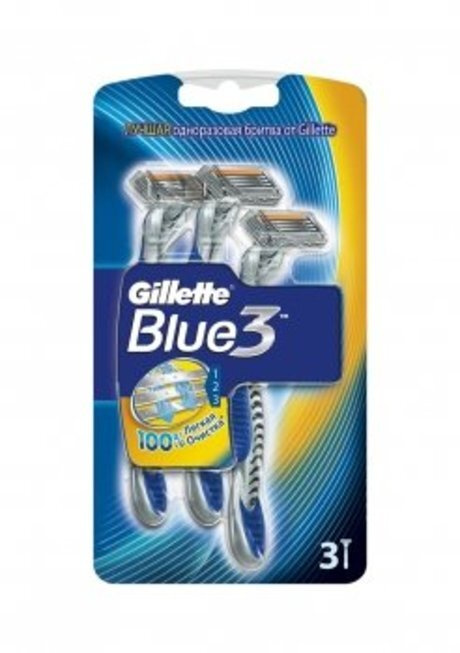 GILLETTE Blue 3 Comfort Бритвы одноразовые, 3шт #1