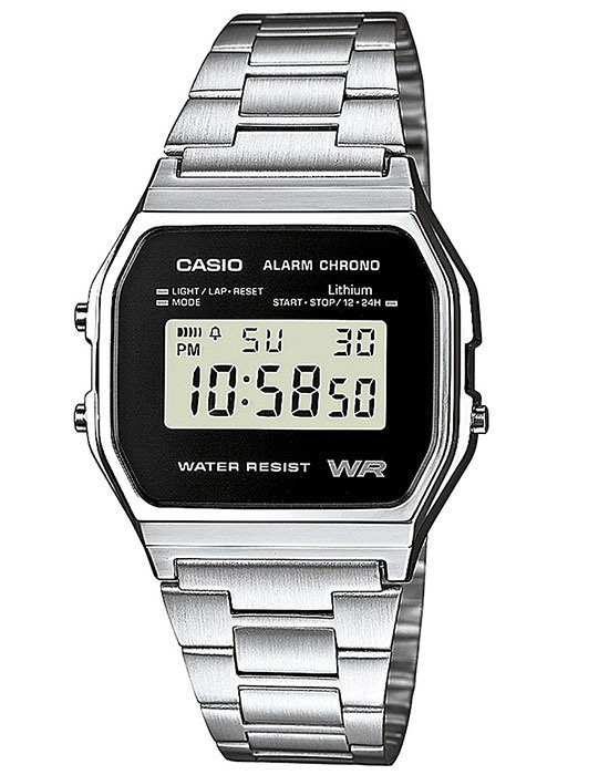 Часы Casio Vintage A-158WEA-1E с секундомером, будильником, таймером с гарантией  #1