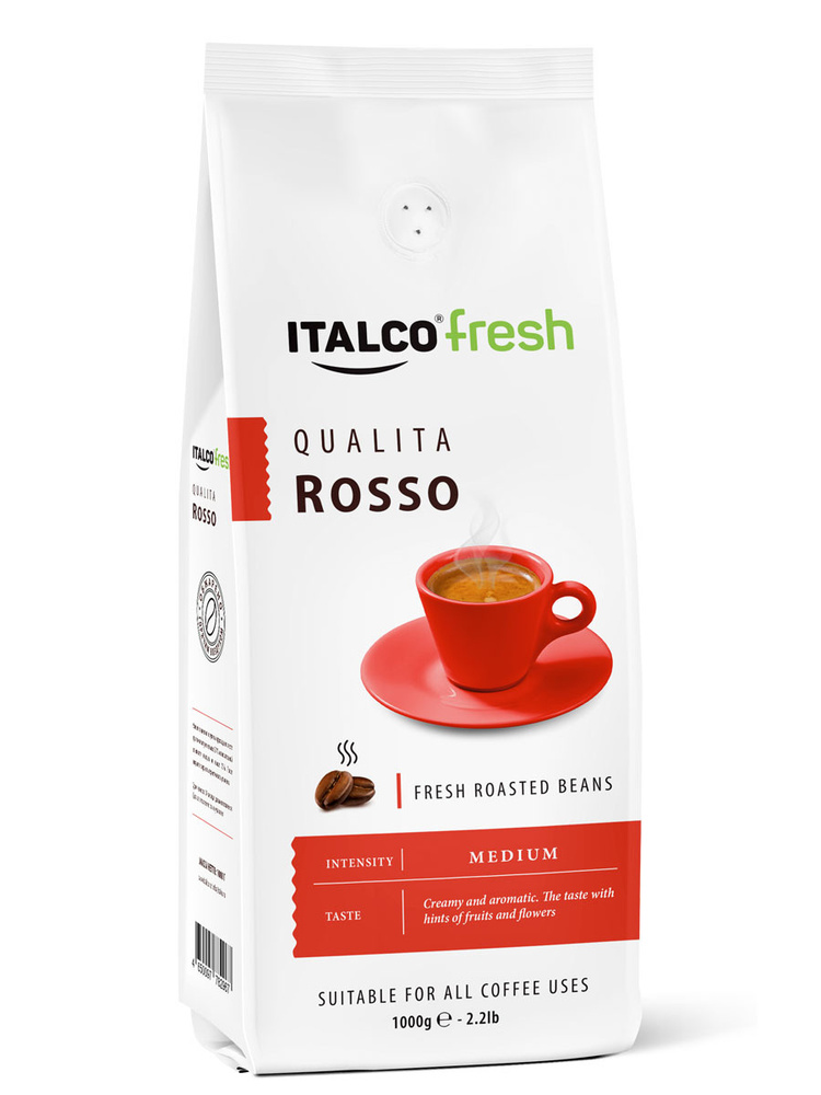 Кофе в зернах Italco Fresh Qualita Rosso 1кг #1