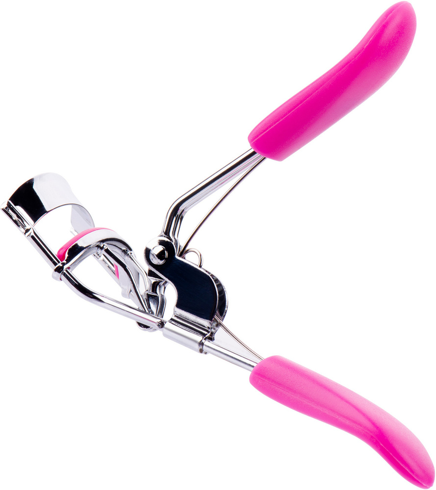EVABOND Зажим - щипцы для завивки ресниц с пластиковыми ручками, керлер розовый  #1