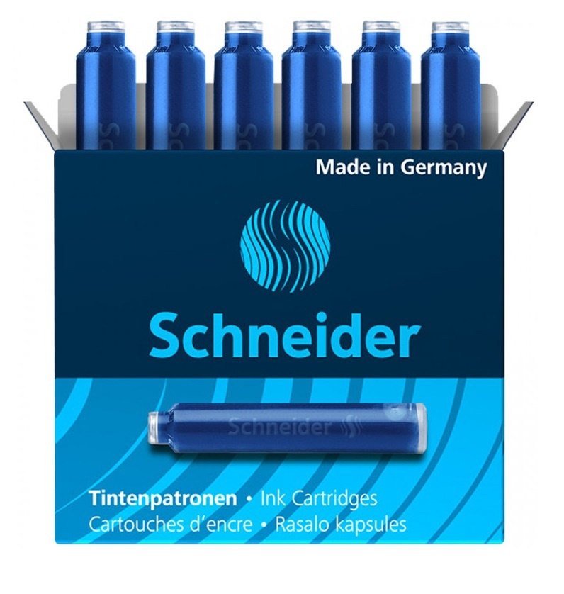 Картриджи чернильные SCHNEIDER (Германия), комплект 6 шт., картонная коробка, кобальтовые синие, 6603 #1