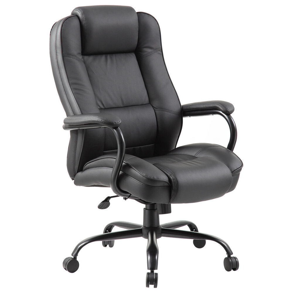 Компьютерное, офисное, удобное кресло (стул) для руководителя с подлокотниками Brabix Heavy Duty HD-002, #1