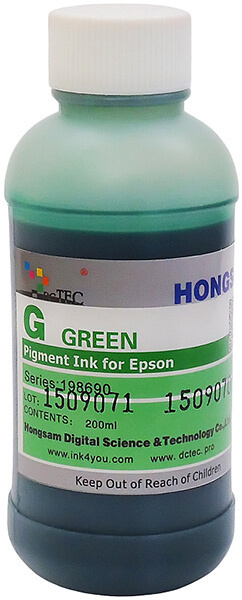 Чернила DCTec пигментные Epson Pro7900 Green (зеленый) 200 мл #1