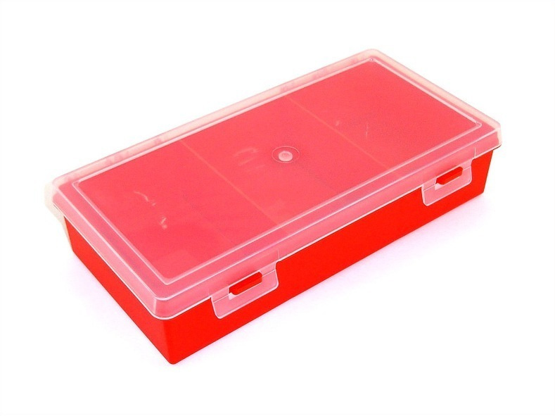 Коробка для приманок PlBOX 2403 (3 ячейки) 240 х 130 х 50 мм, цв. Красный  #1