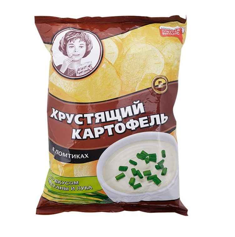 Чипсы Хрустящий Картофель Сметана Лук, 30 шт по 40 г #1