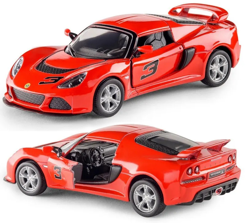 Машинка металлическая Kinsmart 1:32 2012 Lotus Exige S 5361DKT инерционная / Красный  #1