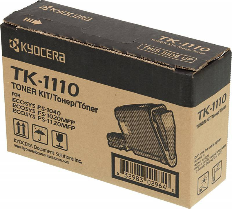 Картридж лазерный Kyocera TK-1110 1T02M50NXV черный (2500стр.) для Kyocera FS-1040/1020/1120  #1