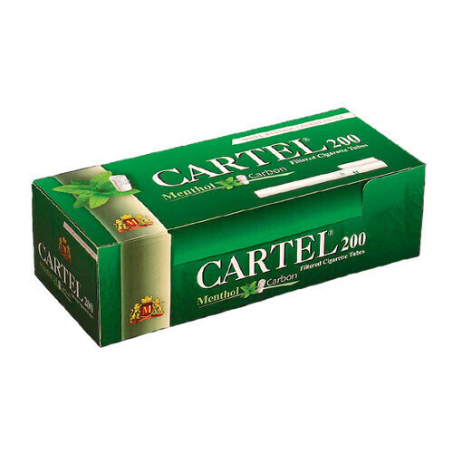 Гильзы для сигарет "Cartel" KS Filter Menthol 200шт #1