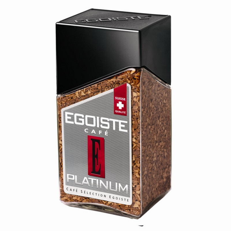 Кофе EGOISTE Platinum растворимый,100г стекло #1