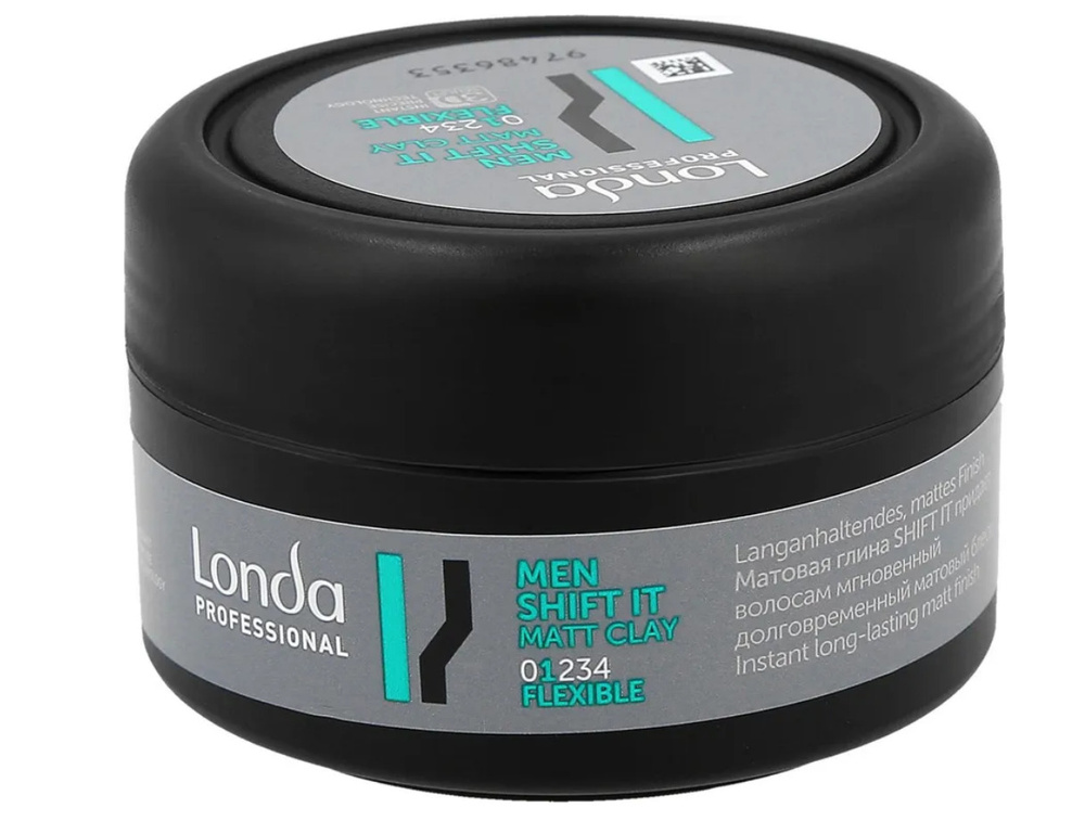 Londa Professional Матовая глина для волос нормальной фиксации Styling Men Shift It, 75 мл / Мгновенная #1