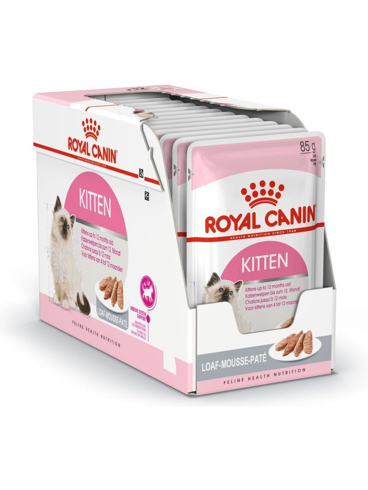 Royal Canin влажный корм для котят всех пород, паштет (12шт в уп) 85 гр, паучи  #1