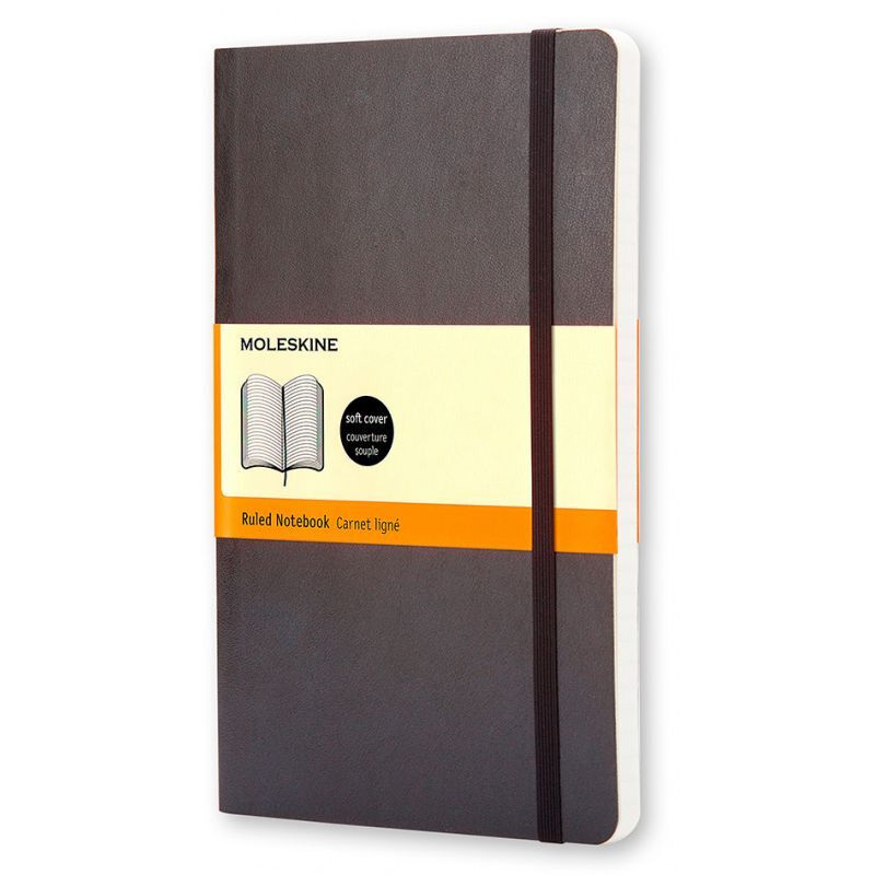 Блокнот в линейку Moleskine Classic Soft Large 13х21 см QP616 , 96 листов, мягкая обложка, черный  #1