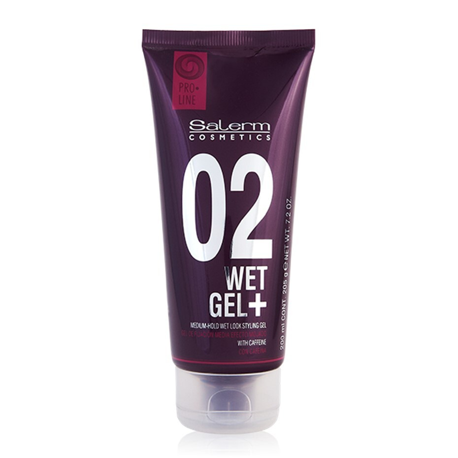 Salerm Cosmetics Wet Gel + Plus гель средней фиксации с эффектом мокрых волос 200мл  #1