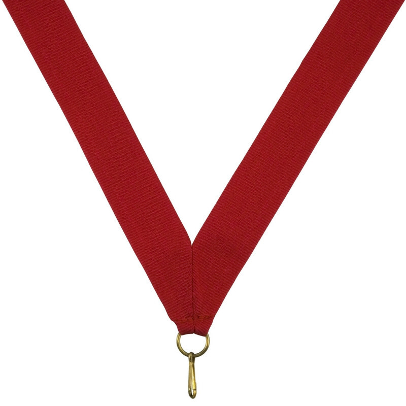 Лента для медалей 24 мм цвет красный LN3a #1
