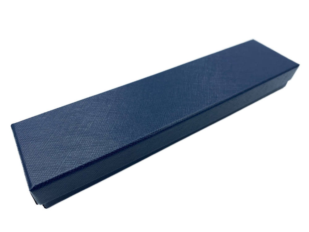 Футляр картонный под цепь/браслет, серия "Бугатти", 205х45х23 мм, Синий  #1