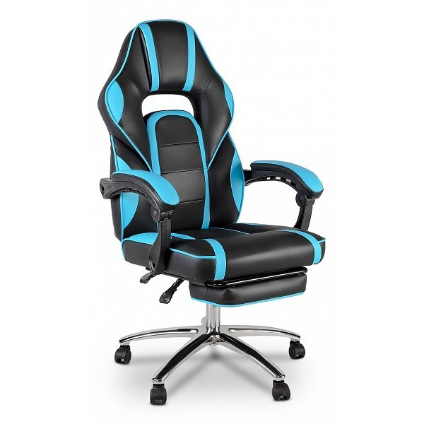 Меб-фф Игровое компьютерное кресло, голубая,черная #1