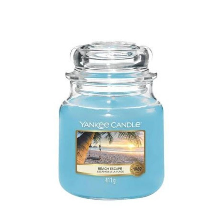 Yankee Candle Свеча ароматическая "Пляжный рай/ Beach Escape 65-90 ч", 12.7 см, 1 шт  #1