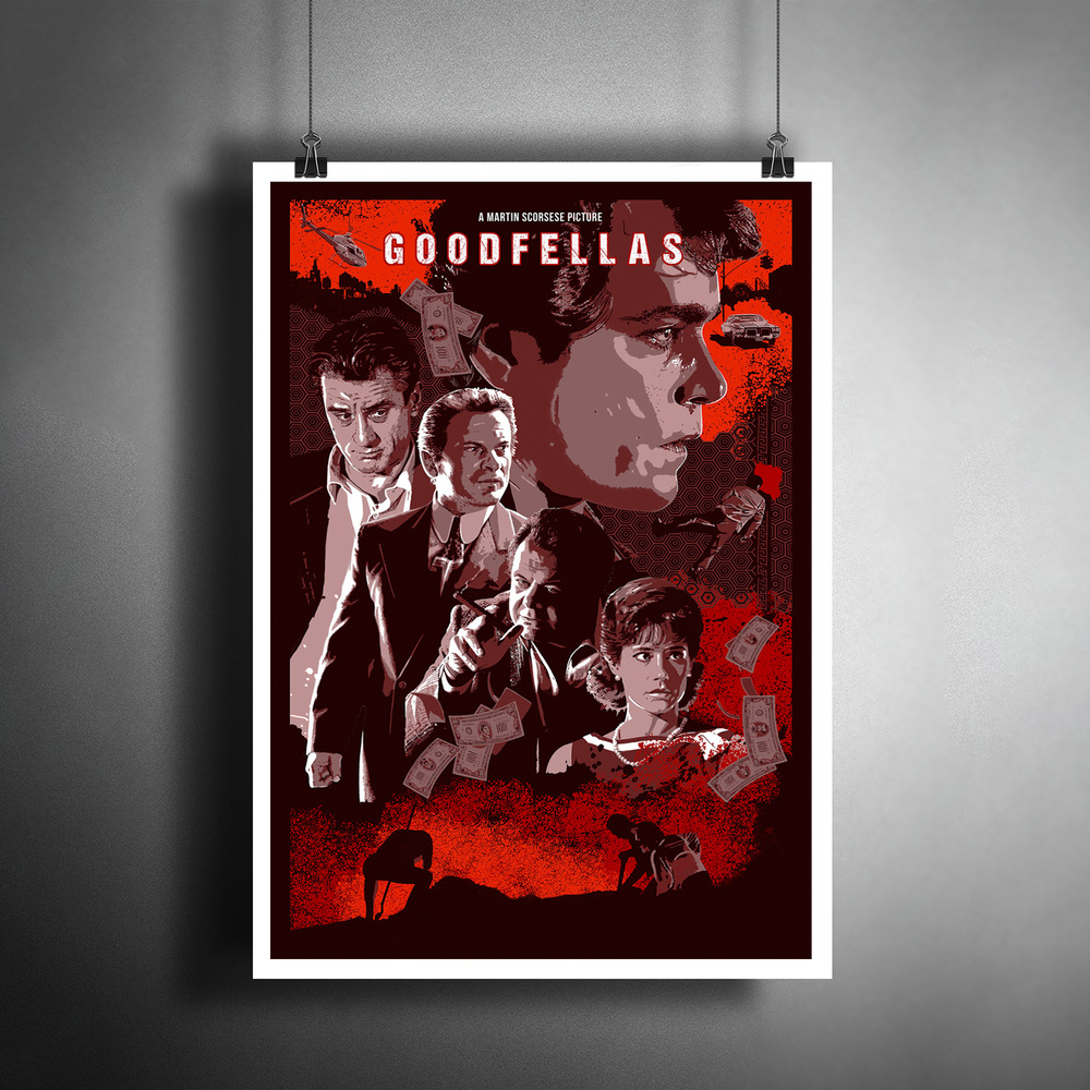 Постер плакат для интерьера "Фильм: Славные парни. Goodfellas"/ Декор дома, офиса, комнаты A3 (297 x #1