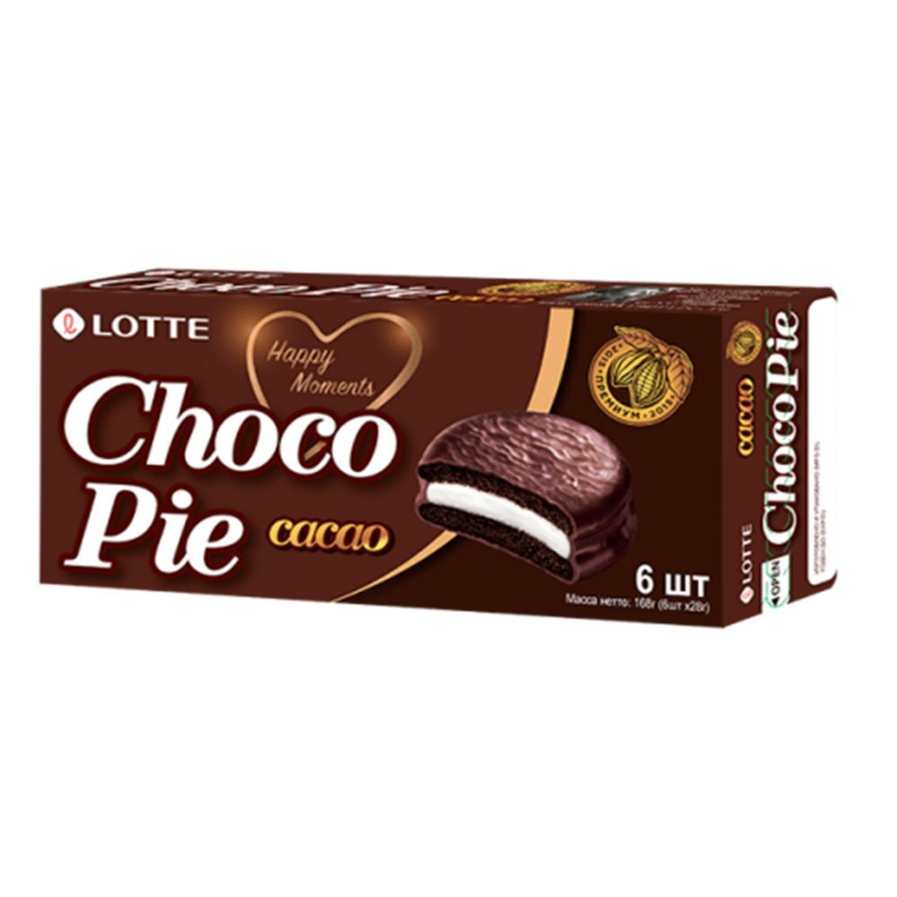 Печенье Lotte Choco Pie Какао (6 шт.) x 16 шт. #1
