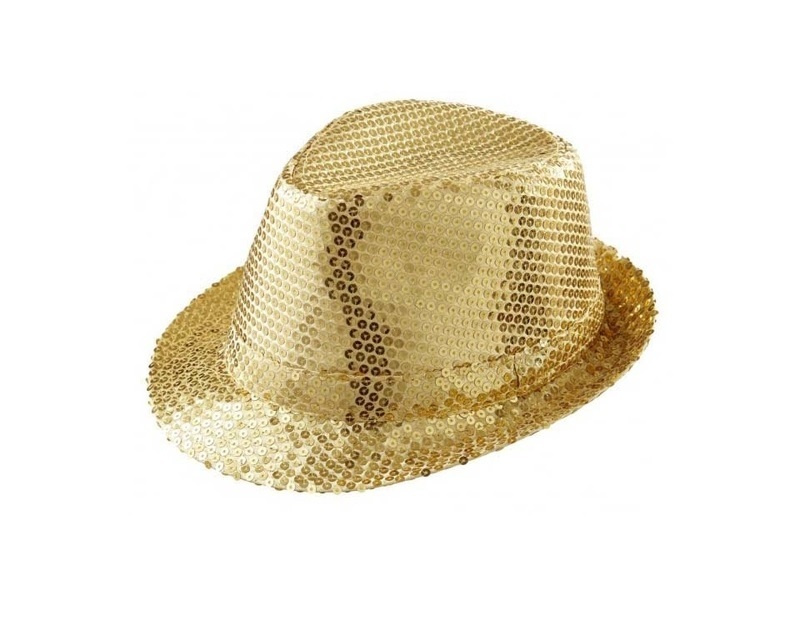 Шляпа с пайетками Золотистая #1