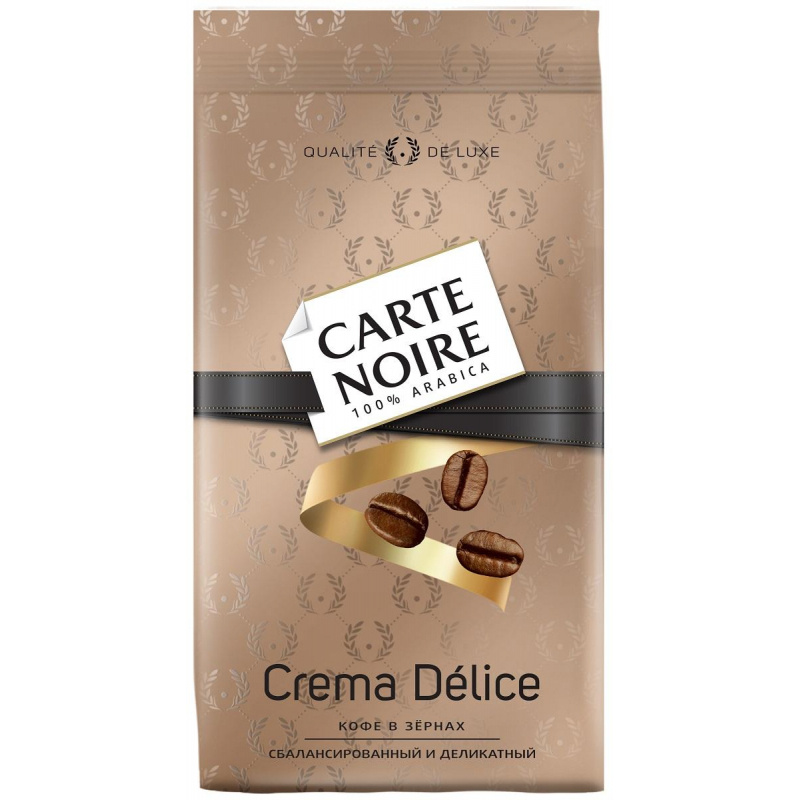 Кофе Carte Noire Crema Delice жареный в зернах,пакет, 800г #1