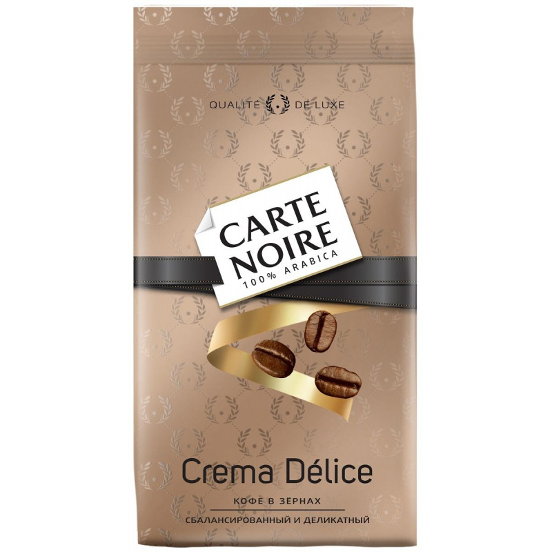 Кофе Carte Noire Crema Delice жареный в зернах,пакет, 800 грамм #1