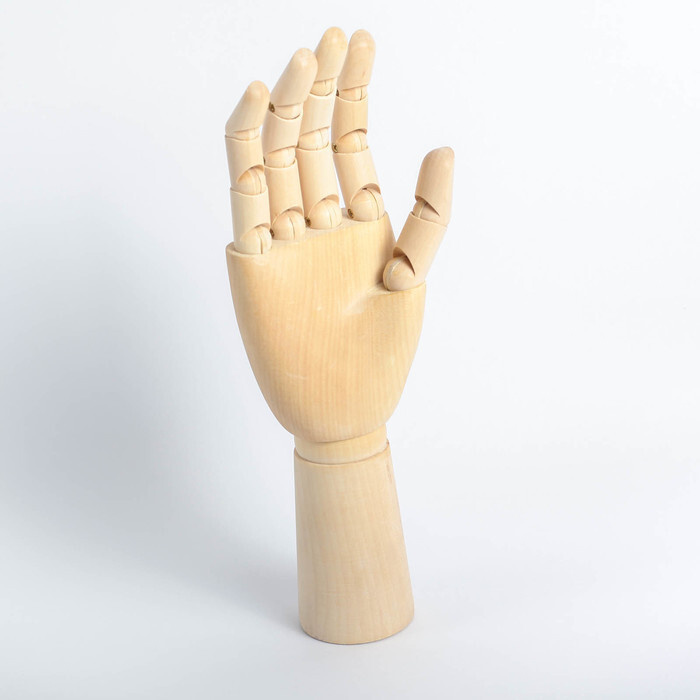 Модель деревянная художественная, рука мужская, правая, 31 см  #1