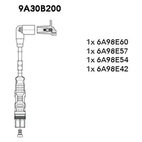 BREMI Комплект проводов зажигания Bremi 9a30b200 арт. 9A30B200 #1