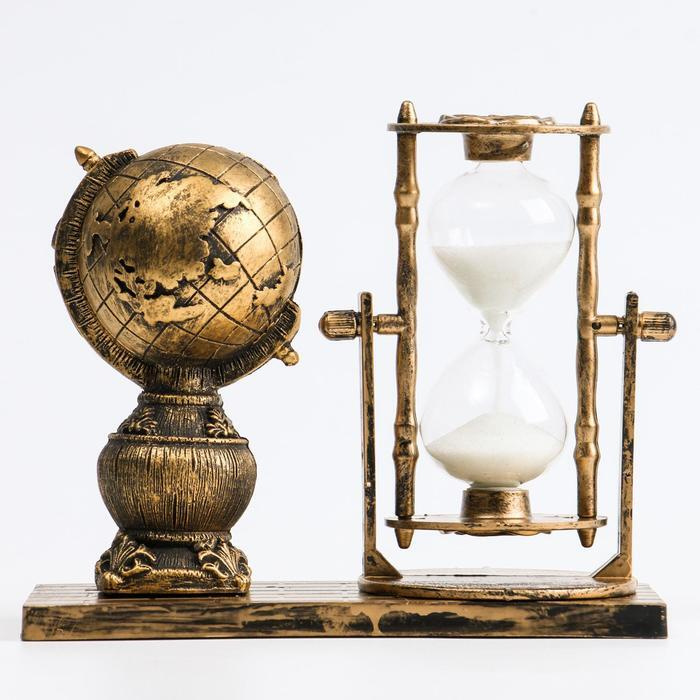 Песочные часы "Глобус", сувенирные, 15.5 х 7 х 12.5 см #1