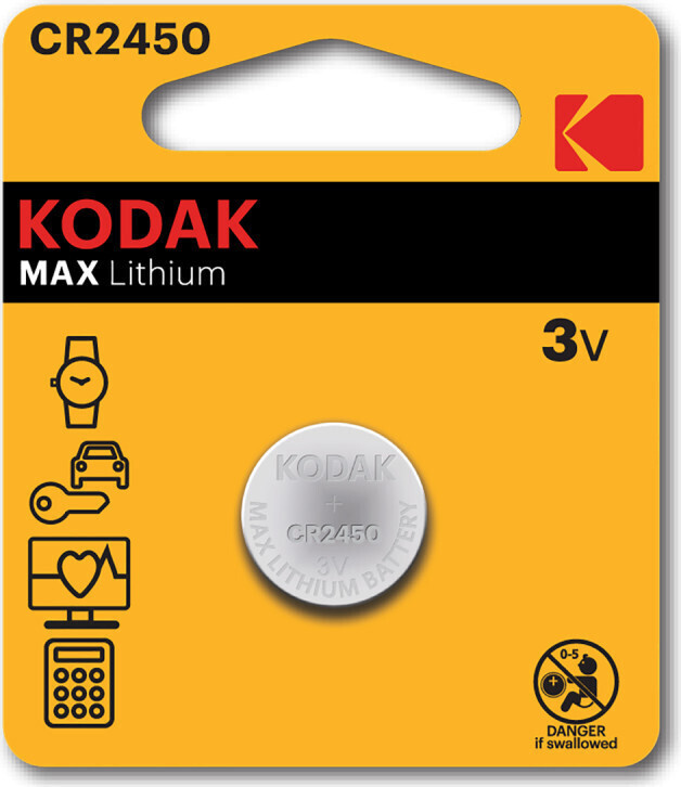 Kodak Батарейка CR2450, Литиевый тип, 3 В, 1 шт #1