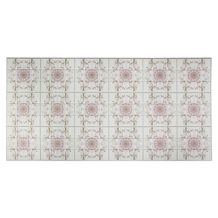 Панель ПВх Мозаика Цветочный орнамент 960х480 мм #1